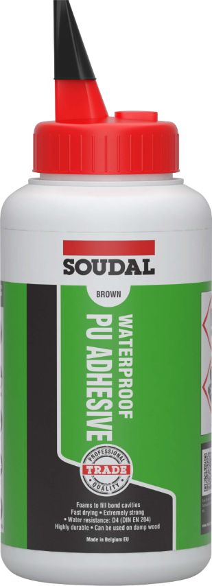 SOUDAL WATERPROOF PU ADHESIVE - BROWN